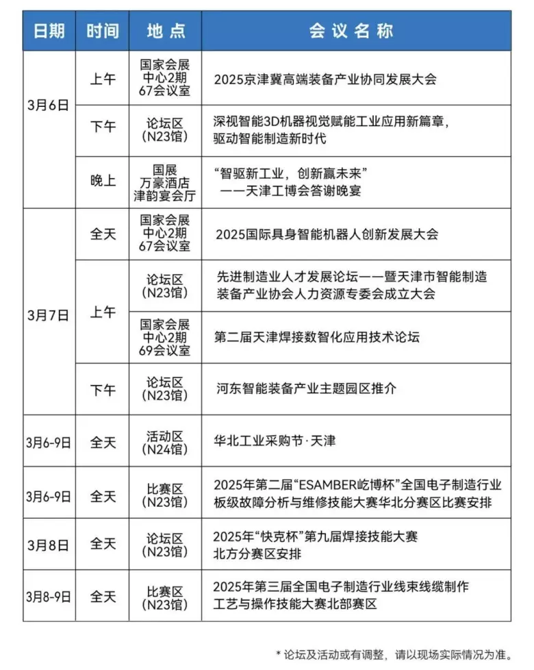 倒计时2天！2025天津工博会 —— 参观指南(门票+展位分布+展商名录)