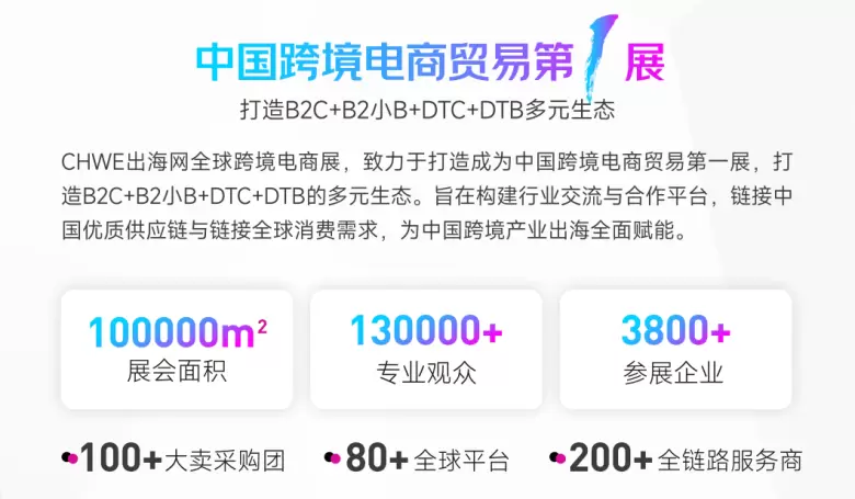 倒计时5天！2025 CHWE出海网全球跨境电商展，观众预登记火热进行中！3月20-22日深圳见~