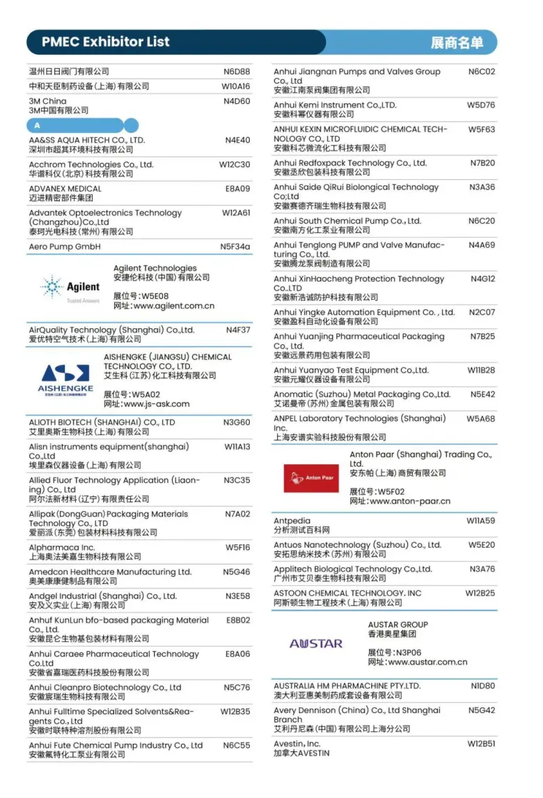 倒计时8天！CPHI 2025上海制药原料展：展商名录 & 展馆分布图大揭秘！