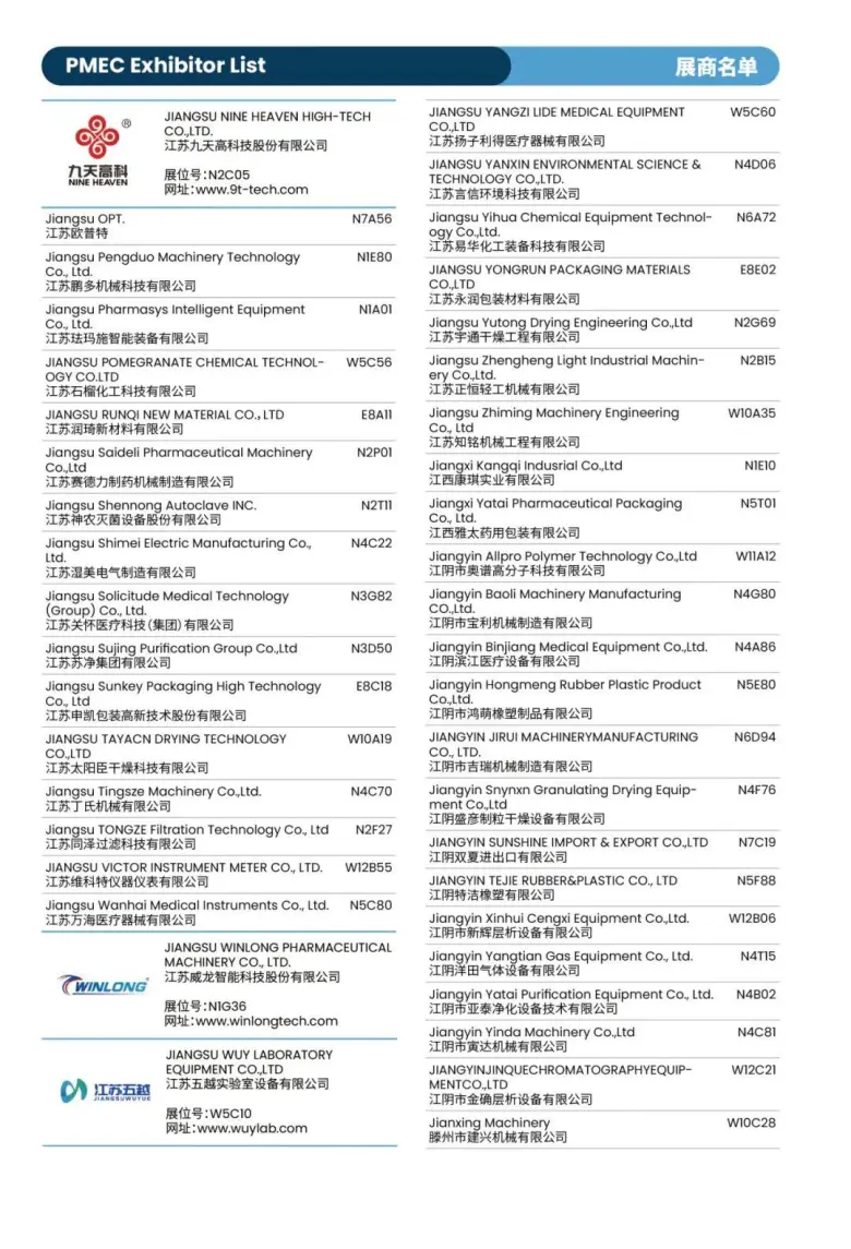 倒计时8天！CPHI 2025上海制药原料展：展商名录 & 展馆分布图大揭秘！