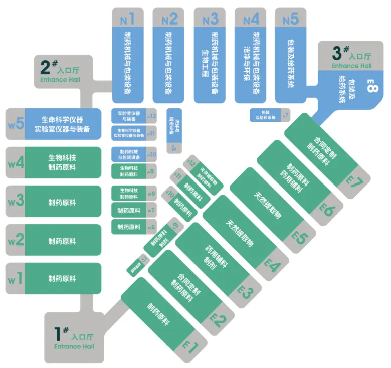 倒计时8天！CPHI 2025上海制药原料展：展商名录 & 展馆分布图大揭秘！