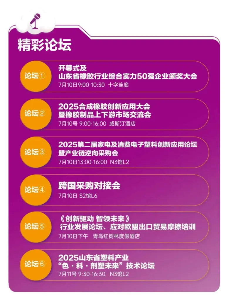  倒计时6天！2025亚太橡塑展·青岛：亮点抢先看，橡塑行业新风向！（展品范围+免费门票）