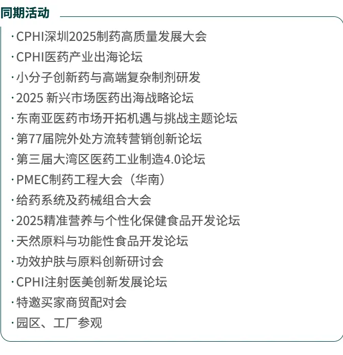  CPHI & PMEC 深圳制药工业展：观众预登记开启！医药行业盛会等你来！
