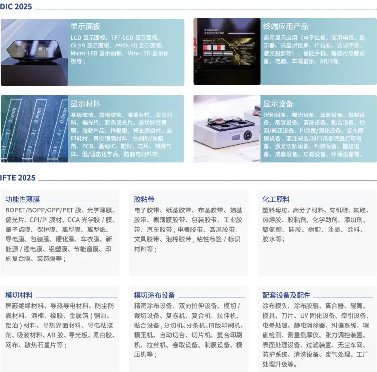 倒计时14天！DIC EXPO 2025上海显示展&IFTE 2025上海薄膜与胶带展：精彩内容抢先看！