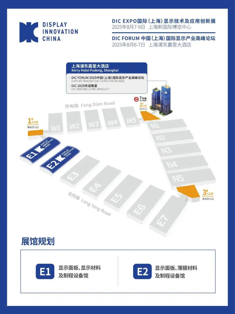 倒计时7天！DIC EXPO 2025上海显示展：展商名录正式揭晓，全球显示技术盛宴即将开启！