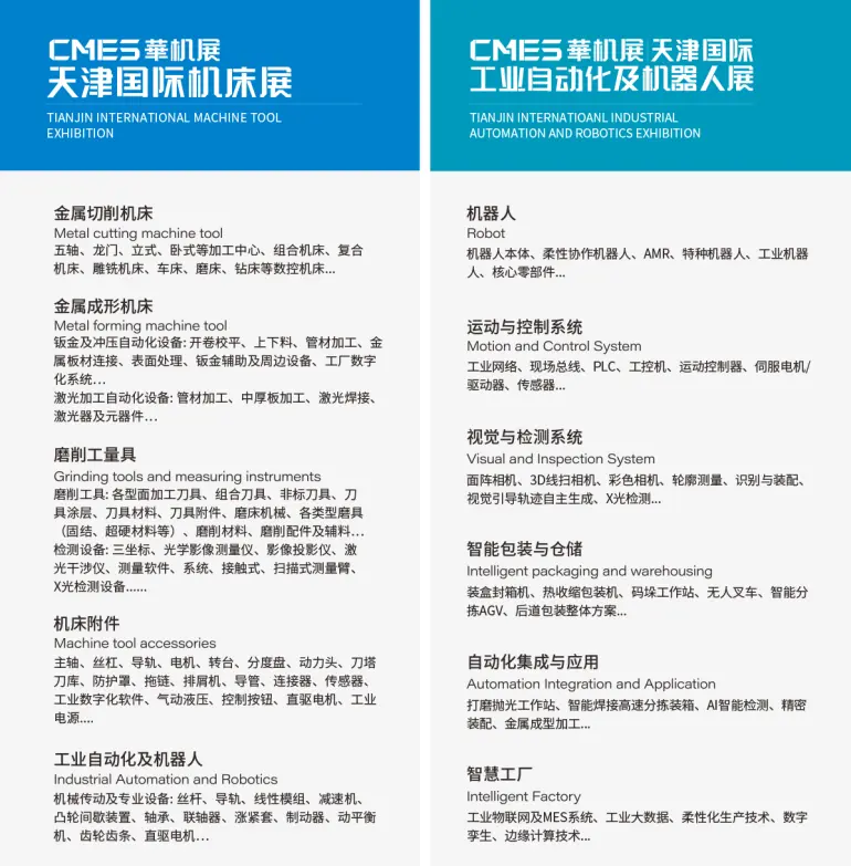 2025 CMES天津机床展-华机展：观众预登记开启！机床全产业链生态等你来！