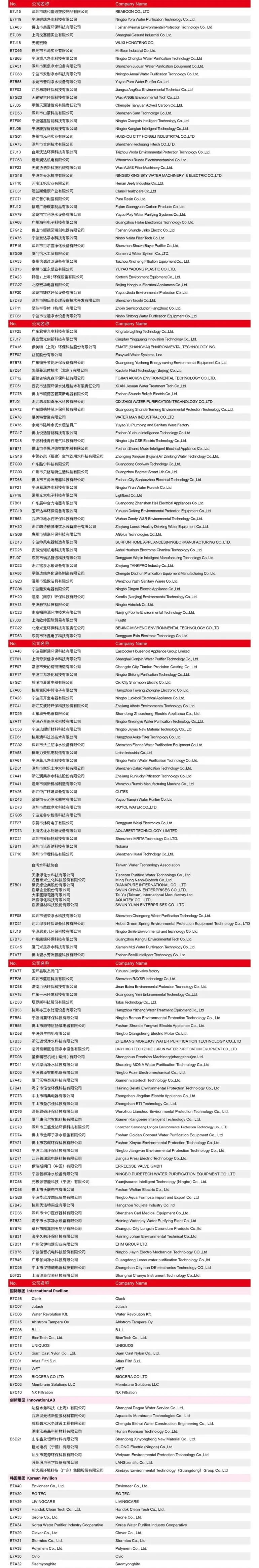 倒计时14天！Aquatech China 2025亚洲水技术展：展位图及展商名单大揭秘！